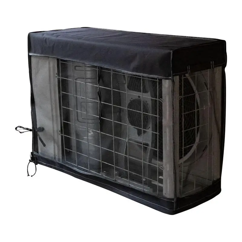 AC Cover For Outside Unit Breathable Central Air Conditioner Leaf Guard Mesh AC Condenser Cover Defender All Seasons Air