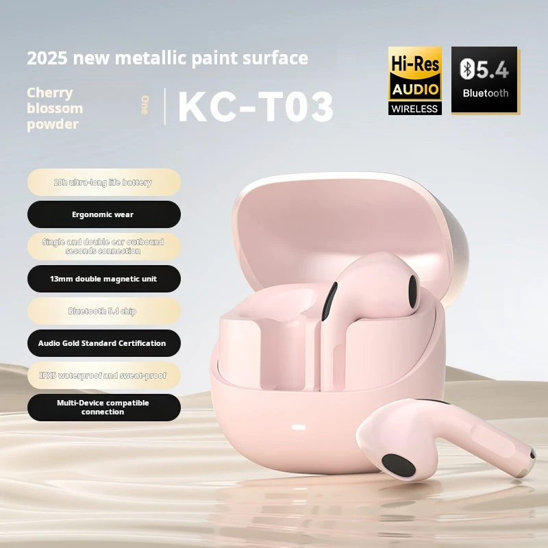 سوني T03 سماعة رأس بخاصية البلوتوث HiFi ستيريو لعبة مقاوم للماء سماعة أذن رياضية سماعات لاسلكية مع ميكروفون