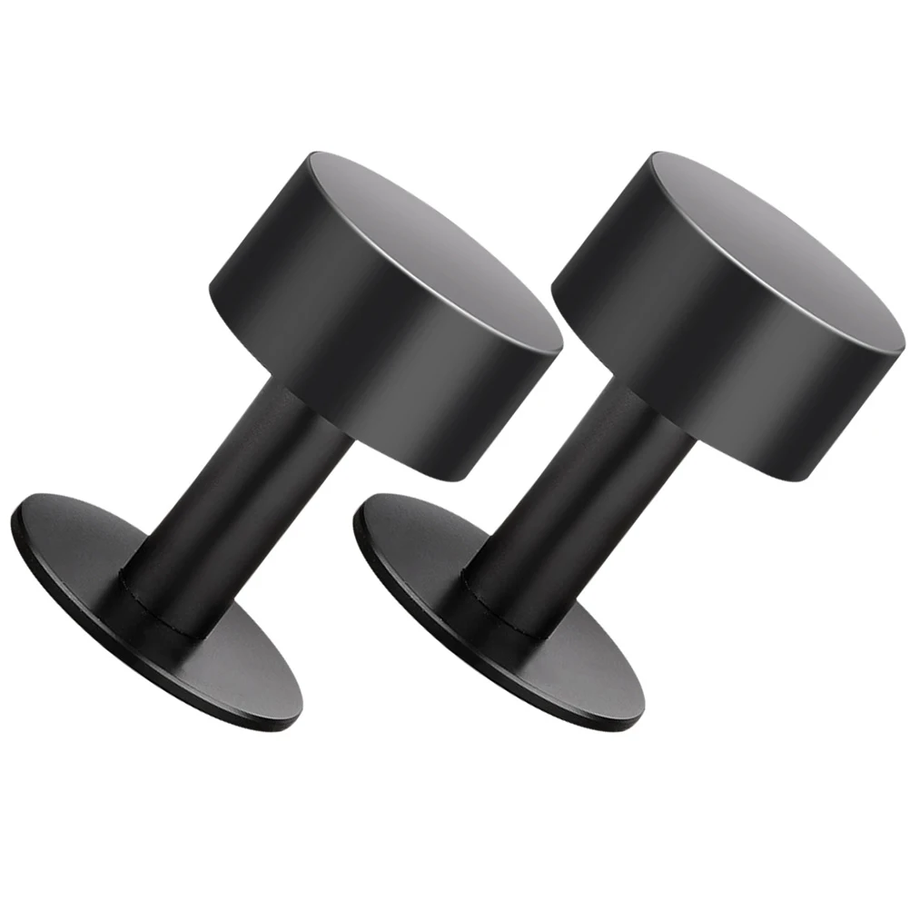 

2pcs Door Top Resistance Bathroom Stoppers Stainless Steel Heavy Duty Doors Stopper barn door stop floor mount glass security