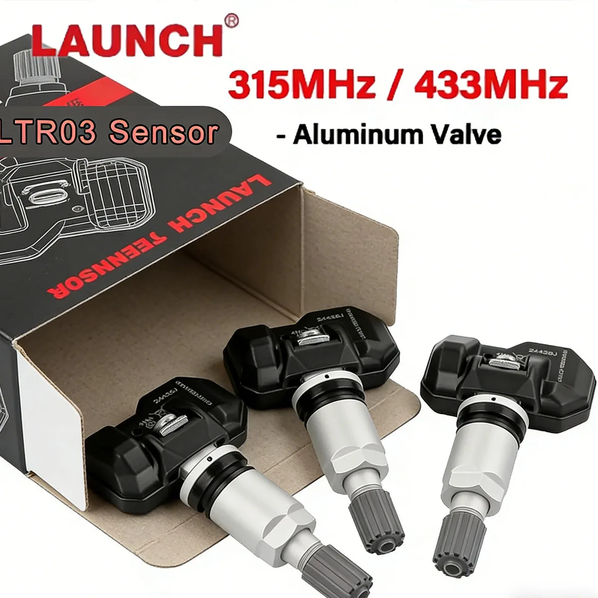 Launch RF Sensor X431 LTR-03 RF05 315/433MHZ 2in1 Car Tpms Tire Pressure Sensor Repair Program with CRT5011E I-TPMS Tool