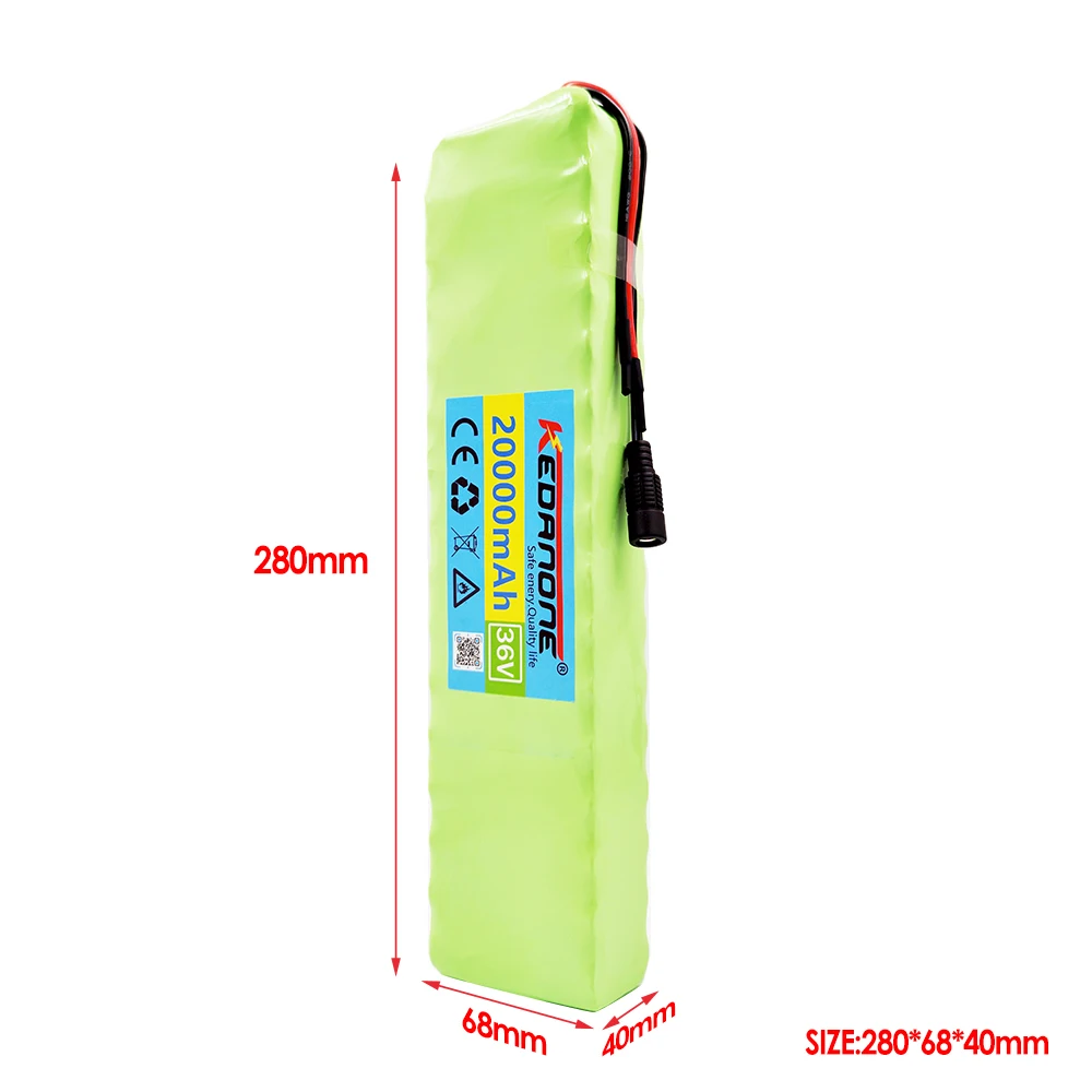 10S3P 36V 20Ah Battery ebike battery pack 18650 Li-Ion Batteries 350W 500W For High Power electric scooter Motorcycle Scooter