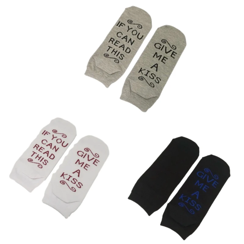 1 Pair Novelty Short Socks Birthday Gifts Funny IF YOUR CAN READ THIS Sock for Men Dad Grandpa Son Women