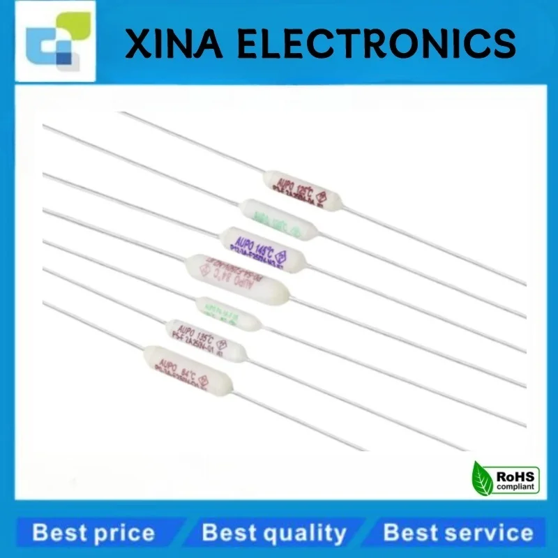 Axial Thermal Fuse 1A 2A 3A 5A 250V 84/102/115/125/130/135/145/150C Degrees
