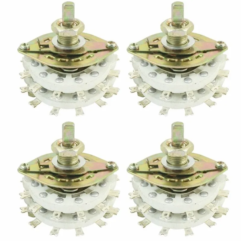 1PC ceramiczny przełącznik obrotowy selektor kanałów 2 warstwy 2P7T/4P5T/6P3T/4P4T/8P2T/2P8T/2P6T/2P11TKCZ (średni) KCT (duży)