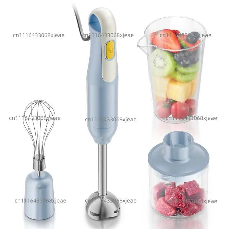 Newly Designed Hand Mixer, 4-in-1 Immersion Bar Mixer, 4 Stainless Steel Blades, ABS Body, Copper Motor, Dishwasher Safe