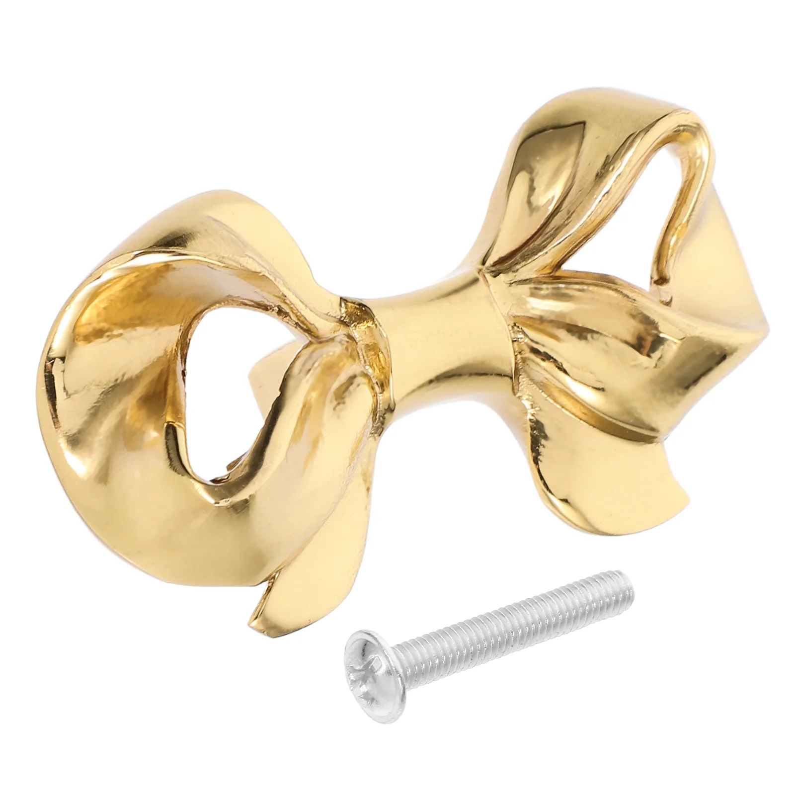 

Bow Handle Gold Door Handles Metal Drawer Pulls Dresser Brass Wardrobe Replacement Furniture Knobs for Drawers