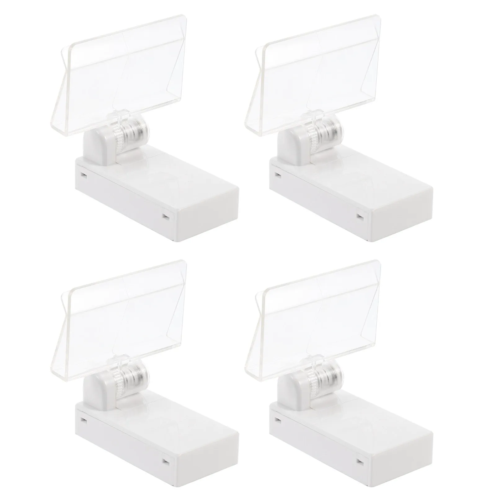4pcs Magnetic Price Tag Holders for Retail Stores, Supermarkets & Exhibitions – Durable Label Display Stand