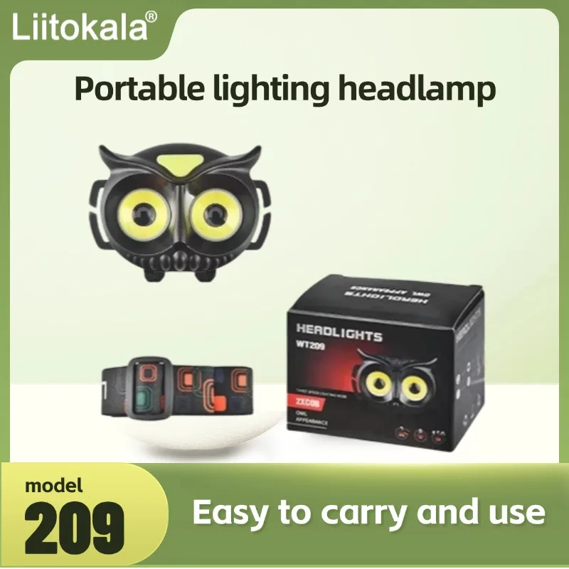 LiitoKala LT-208 LT-209 ضوء قوي البومة الإضاءة المصباح يلوحون حزام التعريفي تطبيق مغناطيسي قوي مع البطارية