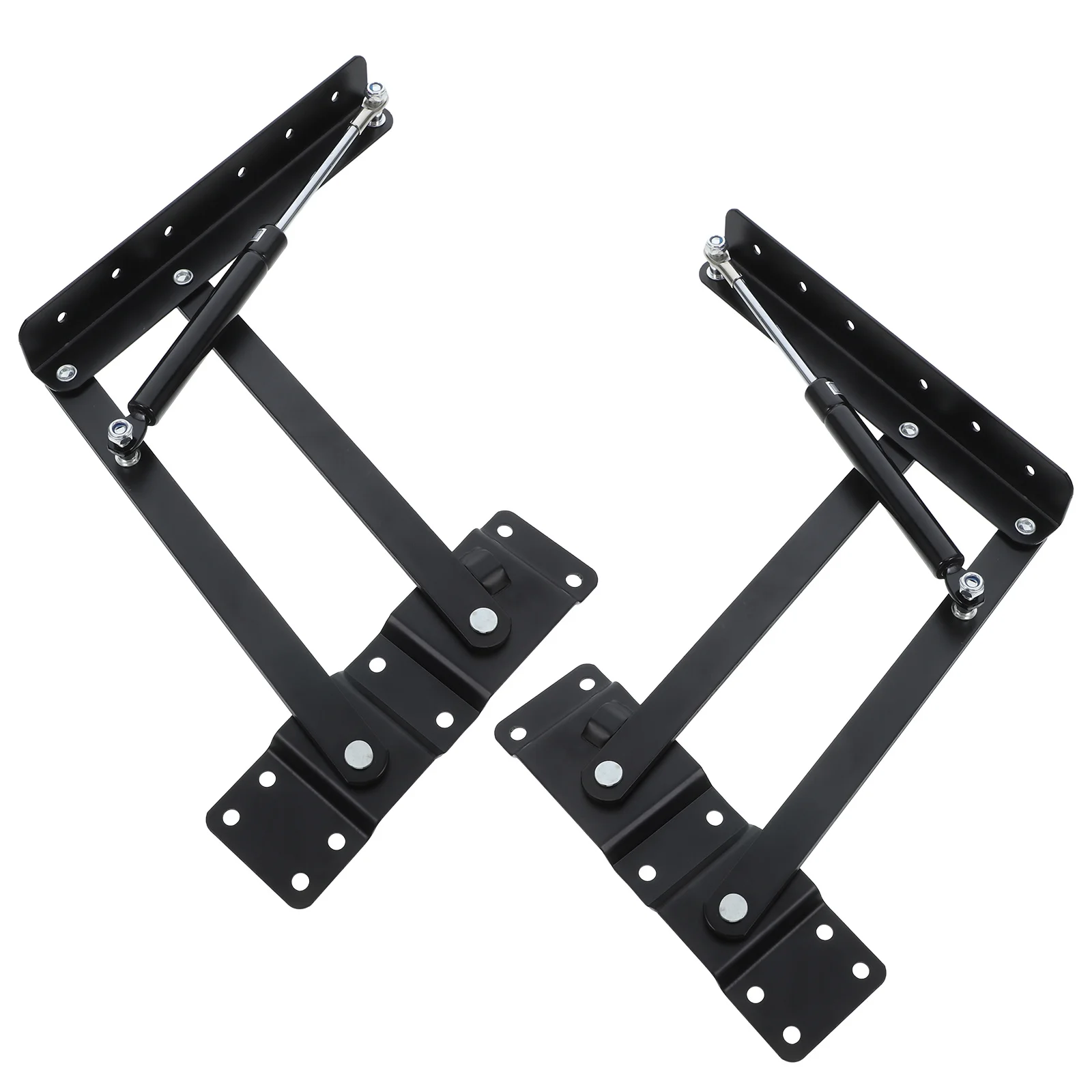 

2 pcs Adjustable Coffee Table Lift Mechanism Frame Heavy Duty Pneumatic Hardware Foldable Furniture Riser For Office Home Use