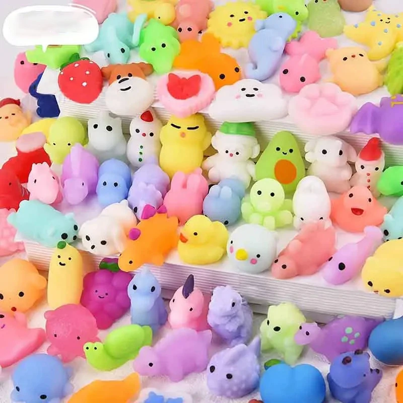 50-10PCS Kawaii Squishies Mochi Anima Squishy Toys For Kids Antistress Ball Squeeze Party Favors Stress Relief Toys For Birthday