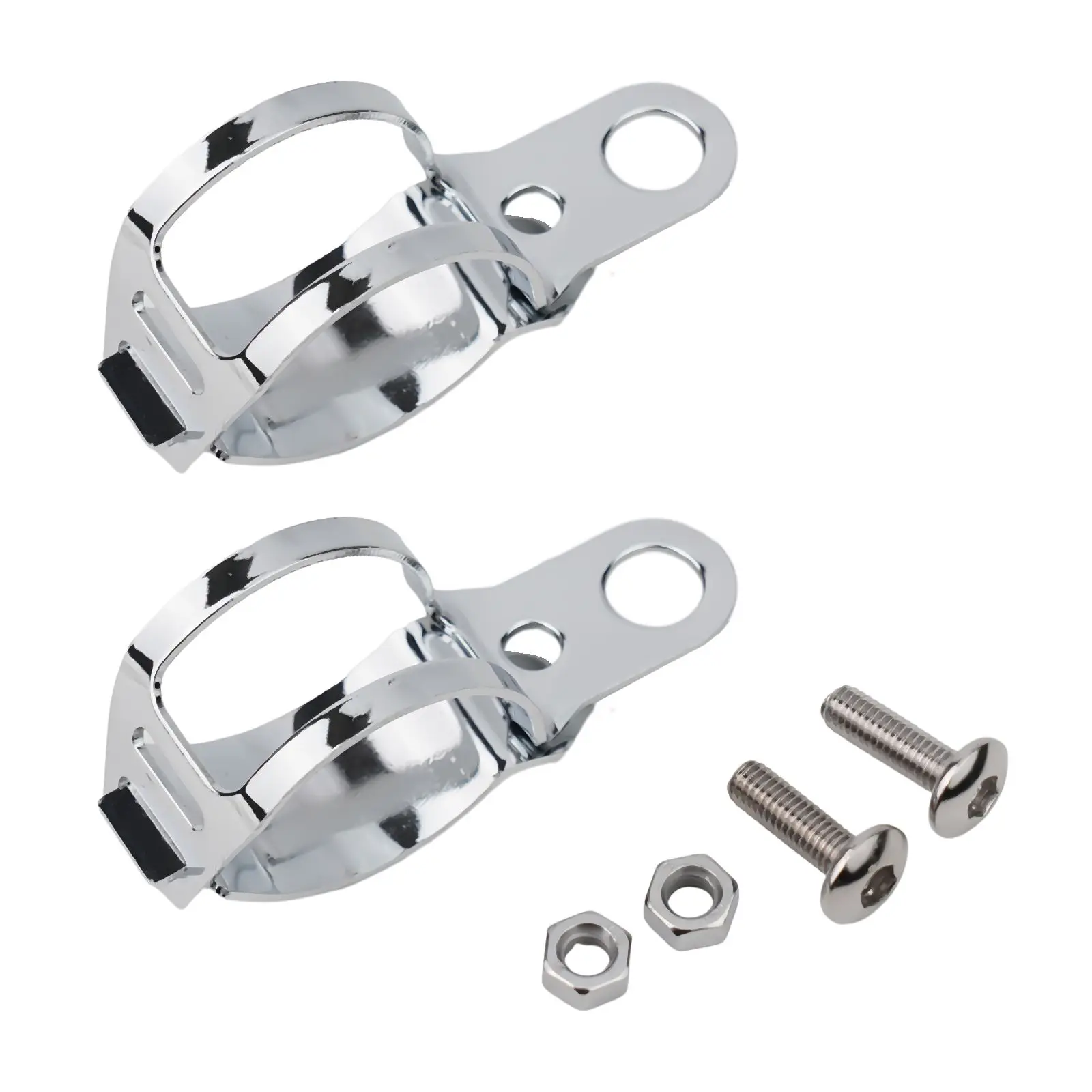 Mounting Brackets Motorcycle Metal Metal Bracket Plated Silver Turn Signal Lamp Accessories Fits Most Motorcycle