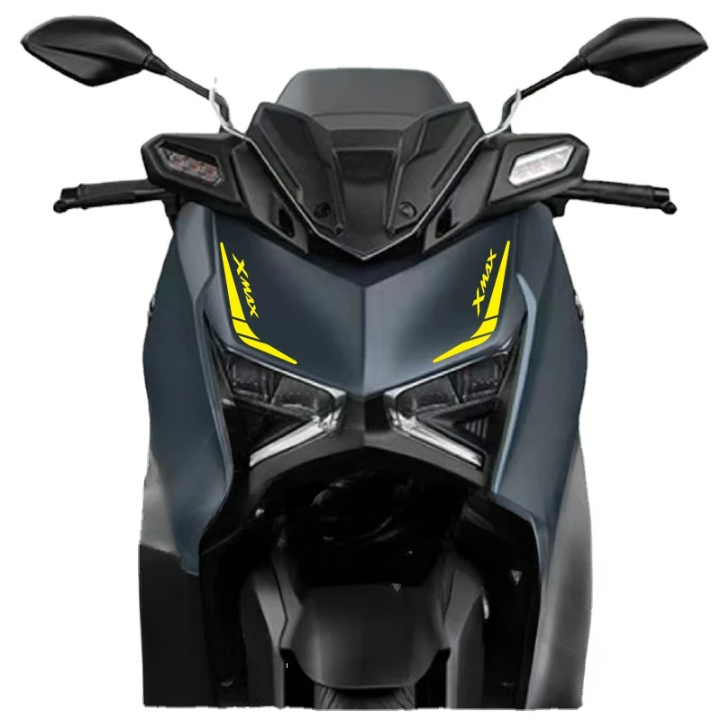 X-MAX300 Motorcycle Stickers For YAMAHA X-MAX 300 2023-2024 Front Over Headlight Decal PVC Modification Accessories