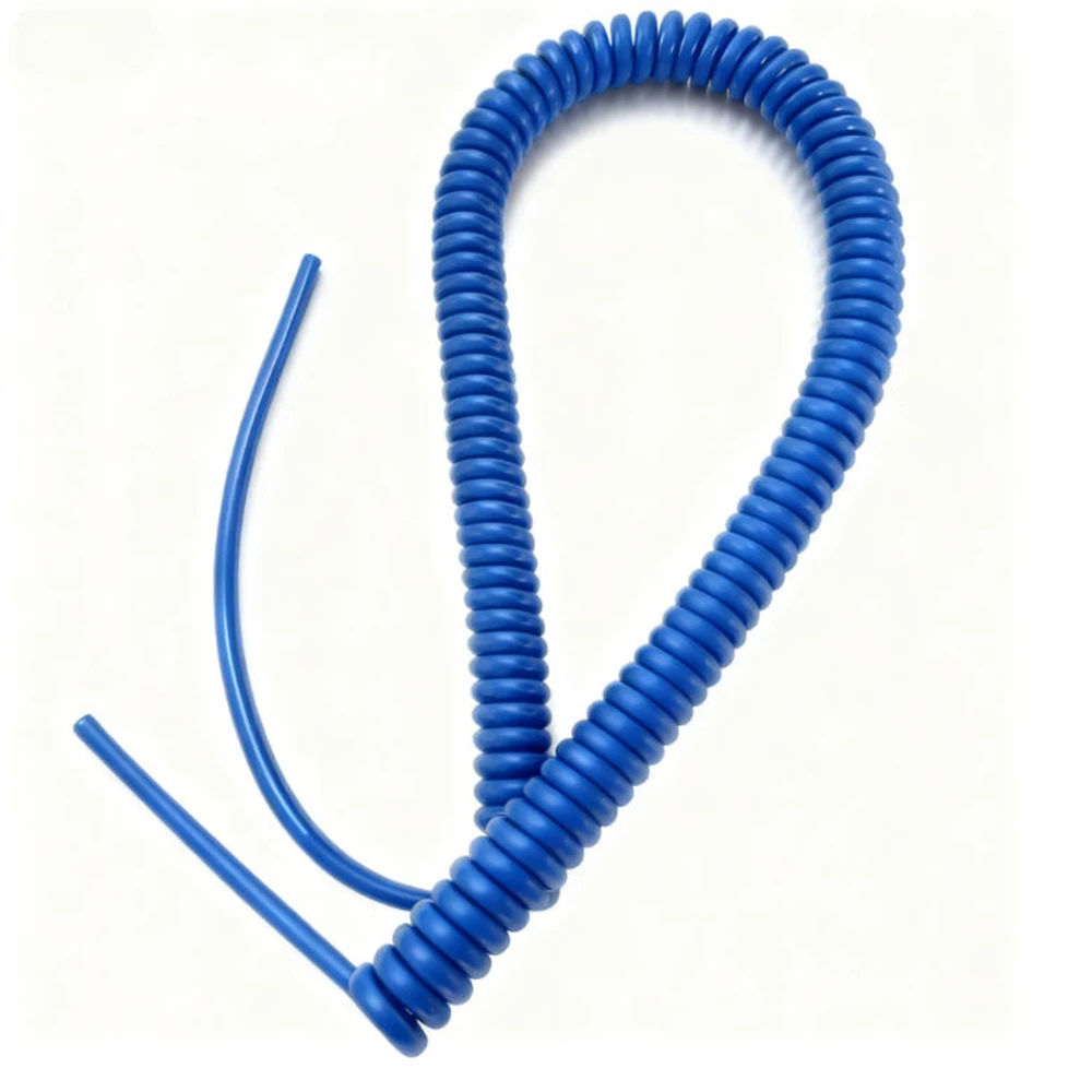 

2-Core 1mm² Grounding Wire Blue TPU Anti-Explosion Spiral Cable integrated perfectly suited for industrial alarm applications.