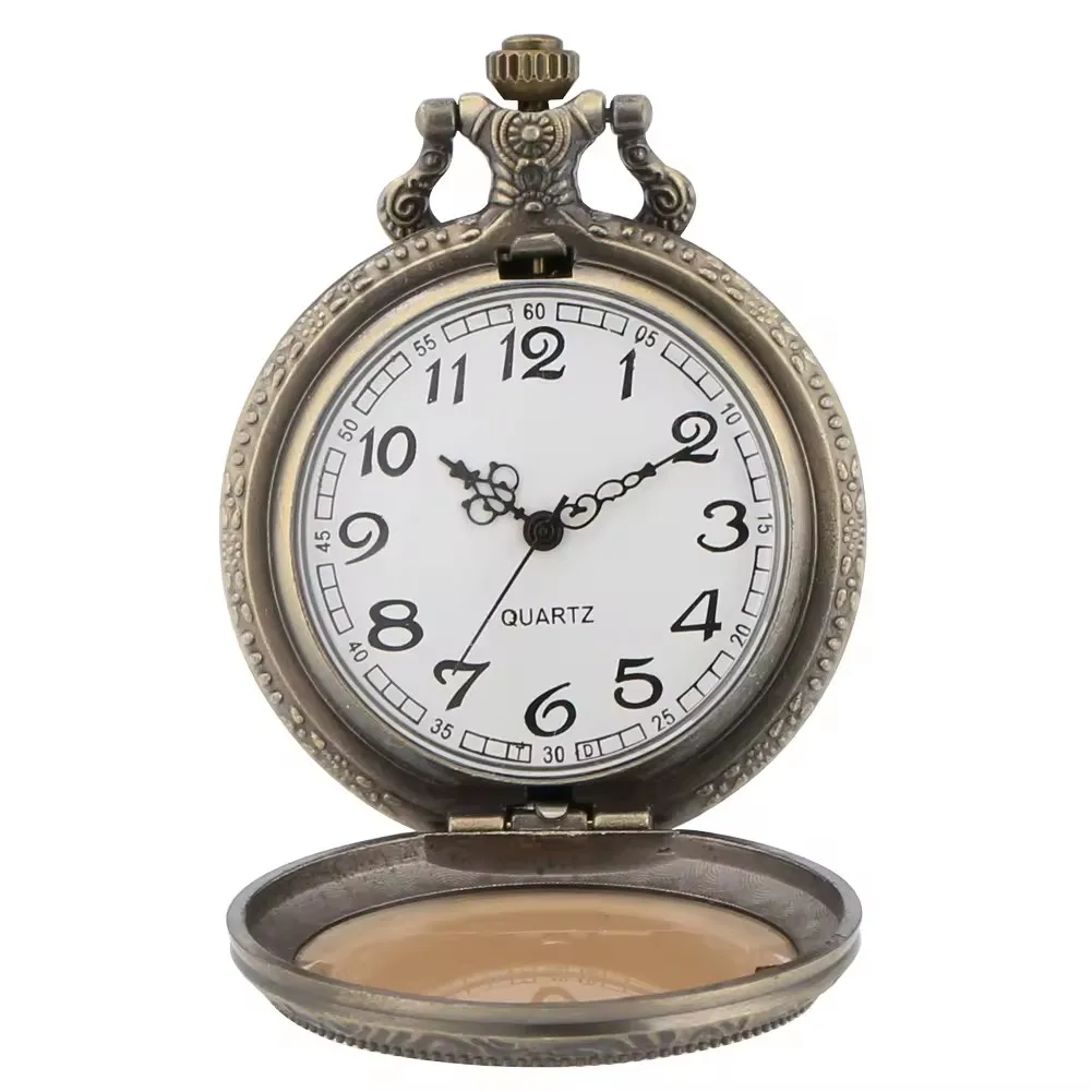 Старые модные аксессуары, уникальный подарок, часы чайного цвета с прозрачным покрытием, антикварные часы на цепочке, кварцевые винтажные карманные часы в стиле стимпанк