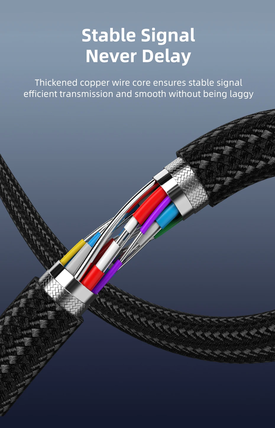 CABLETIME 4K 60Hz USB-C zu HDMI Thunderbolt 3 Typ-C HDMI-Kabel für Samsung Huawei MacBook Pro Air iPhone 17 16 C zu HDMI – Detail 12