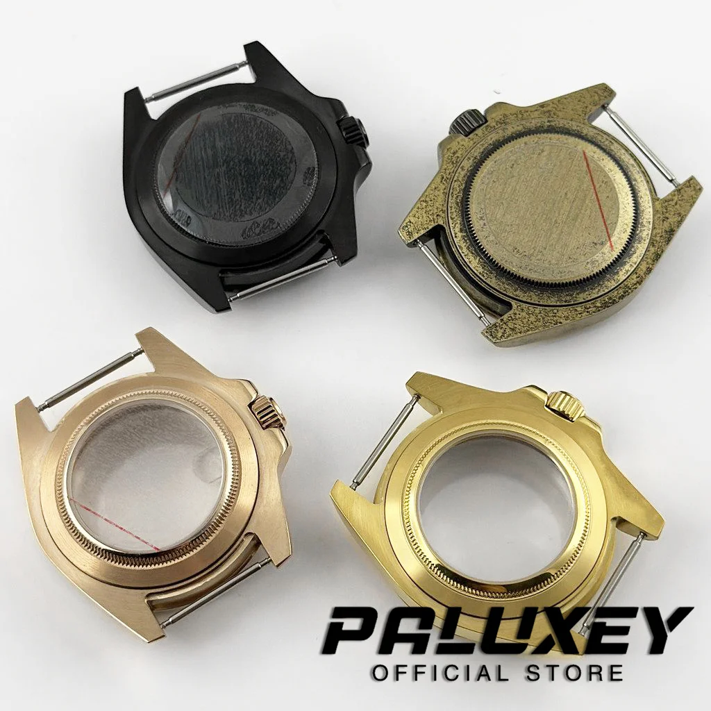 NH35 Explorer 40mm 24 Hour GMT Sapphire Glass Watch Case for NH34 NH35 NH36 NH38 NH70 ETA2824 Movement EXP Watches Accessories