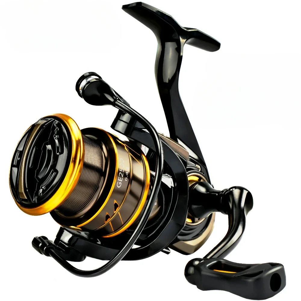 

All-metal Spinning Fishing Wheel 6.4:1 Gear Ratio 5+1BB 8-10kg Max Drag Metal Rocker Freshwater Salt Water Sea Boat Fishing