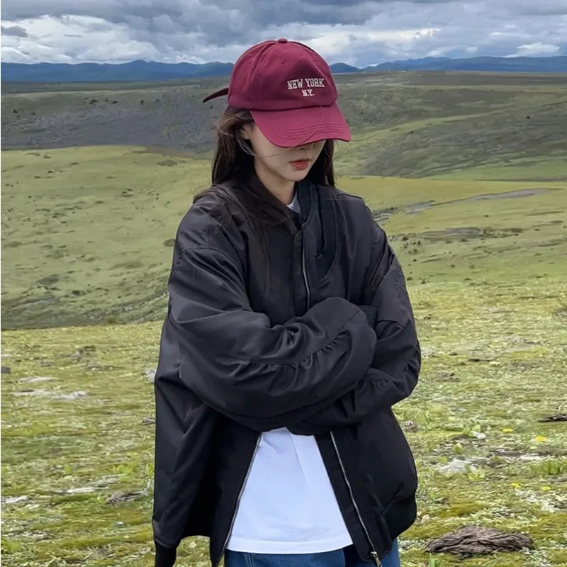 Veste de sport de plein air pour femmes, coupe-vent, respirante, tendance et élégante au printemps et en automne, confortable, épaisse, style baseball