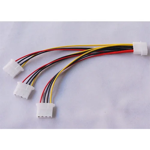 4 Pin IDE 1-to-3 Molex IDE Power Supply Y Splitter Exentsion Cable cord
