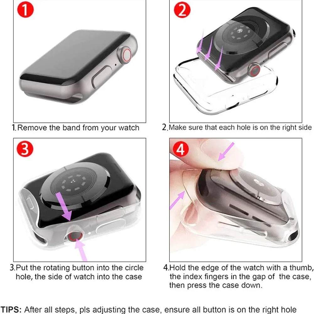 واقي للشاشة لساعة أبل 45 مللي متر 41 مللي متر 44 مللي متر 40 مللي متر 42 مللي متر 38 مللي متر غطاء ممتص للصدمات كامل لساعة أبل 9 8 7 SE 6 5 4 3 2 1 #3