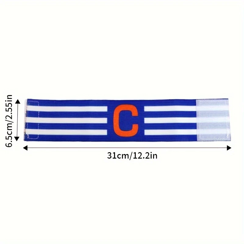 1 pezzo di fascia da braccio elastica colorata per squadra di calcio, fascia da braccio accessorio per allenamento di calcio in nylon