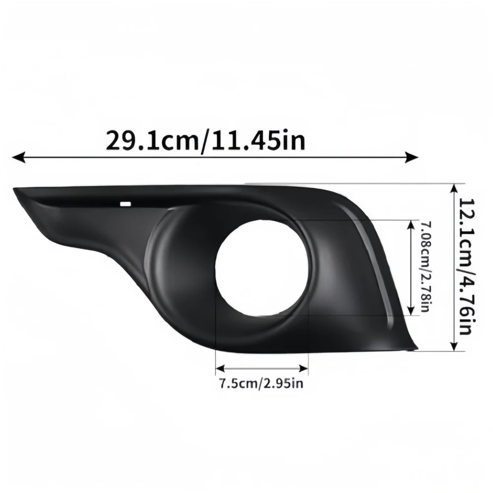 Black ABS Front Fog Light Frame Cap for For DS4 Model Years 2011 to 2015 Daytime Running Light Bezel 745375 745374