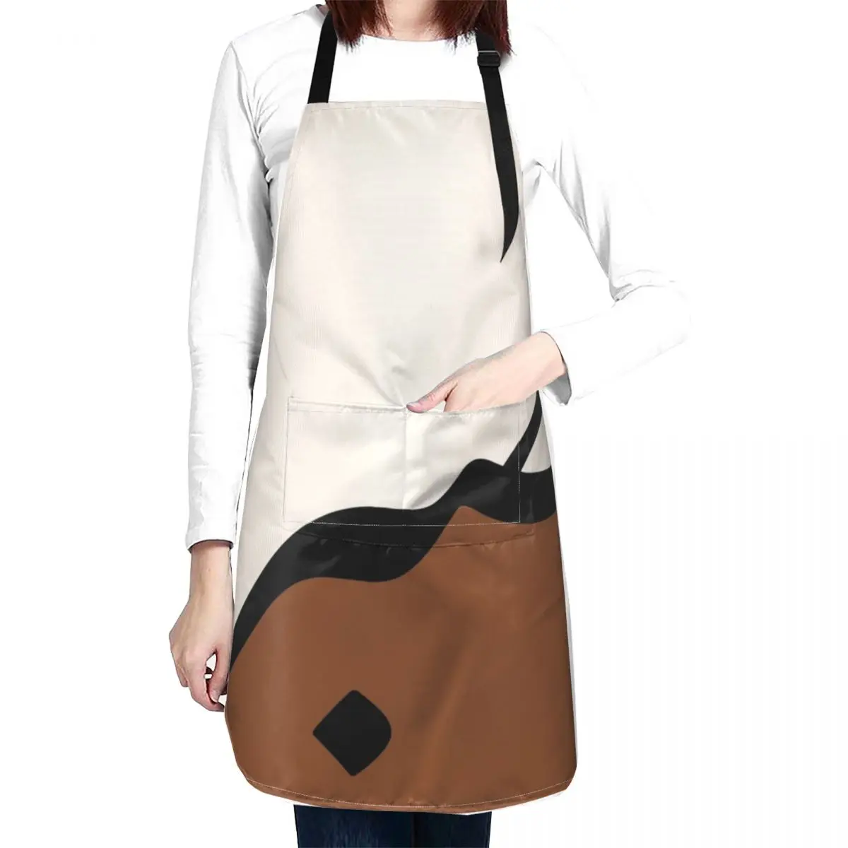 Terracotta Color Sabr ??? Arabic Islamic Calligraphy Apron professional hairdresser Salon Apron