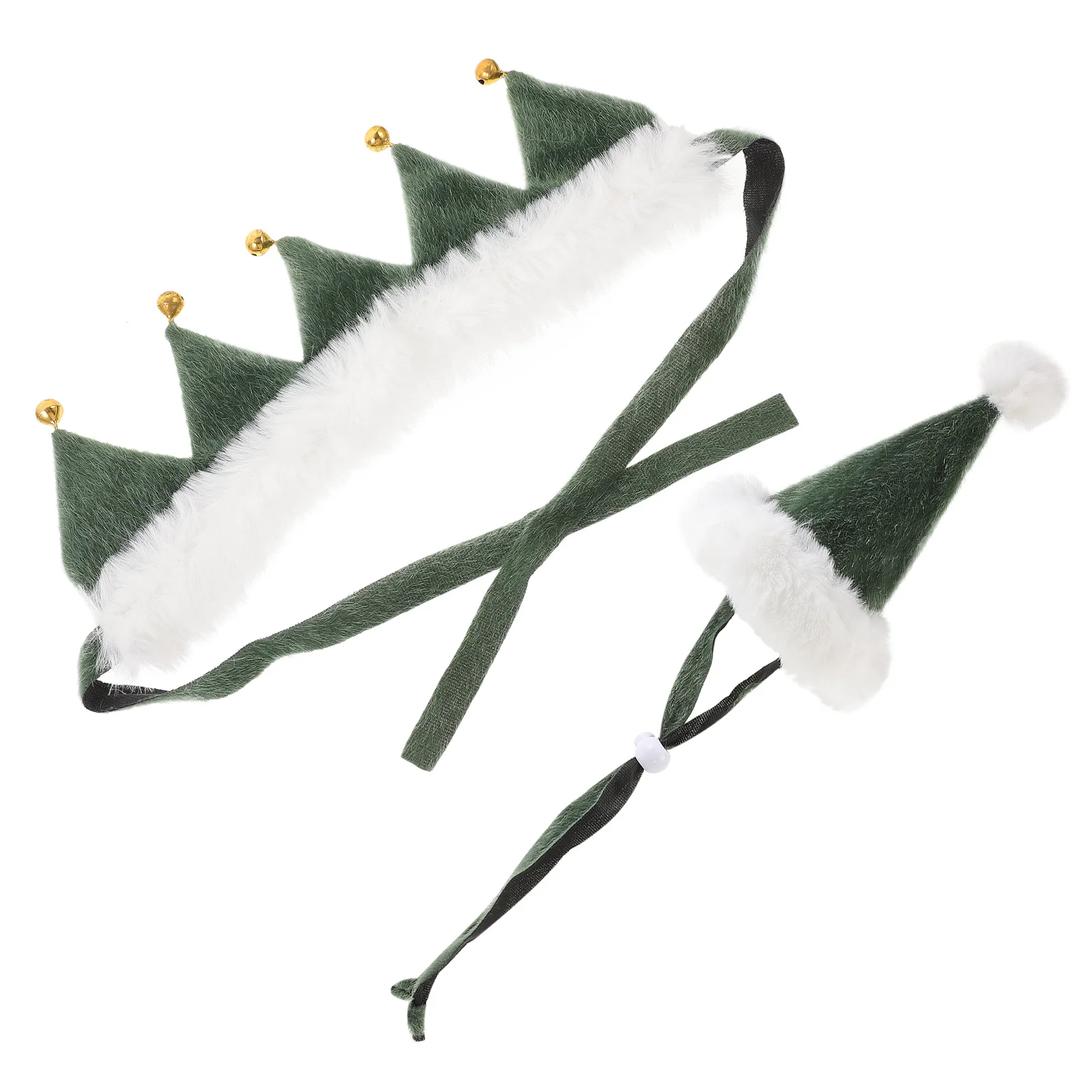 

1 set Bib Scarf For Dogs Cats Christmas Hat Collar Bell Holiday Bell For Dog Hat Collar Party Wear Dog Cat Accessories
