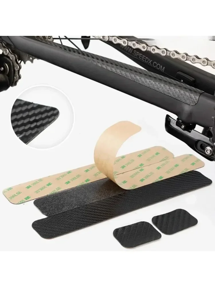 AliExpress For MTB Chain Care Protective Cover Bicycle Accessories Chain Protector Black Carbon Fiber Bicycle Frame Chain Fixed Protector