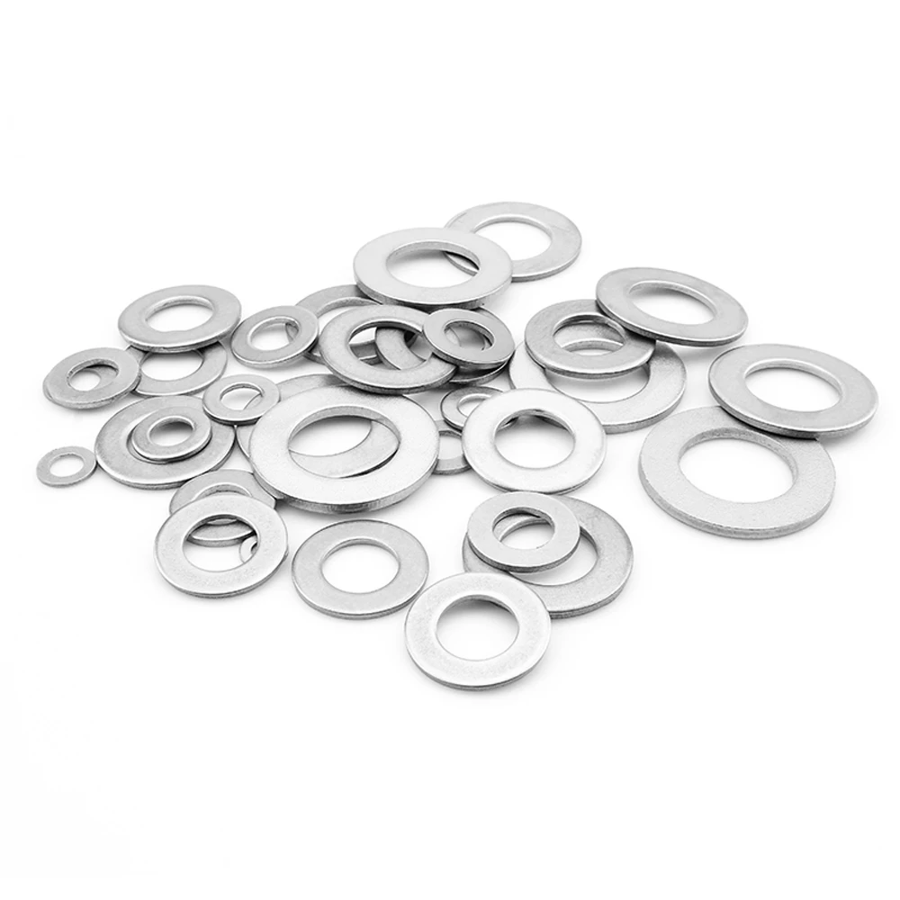 10 Pcs M3/4/5/6/8/10/12/14/16/18/20 TA2 GR2 Titanium Bolt Screw Spacer Flat Washer Anti Corrosion 10 PCS