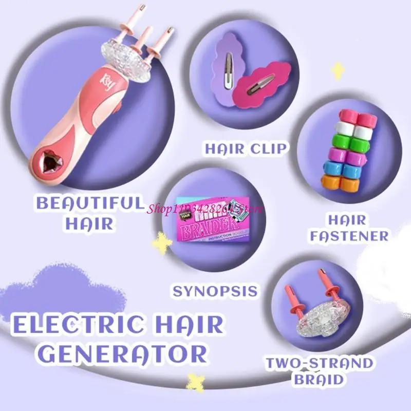 Elektrische haarvlechtkits Haarstylingmachine Populair kapselgereedschap voor vrouwen Meisje Quick Twist Haarvlechter