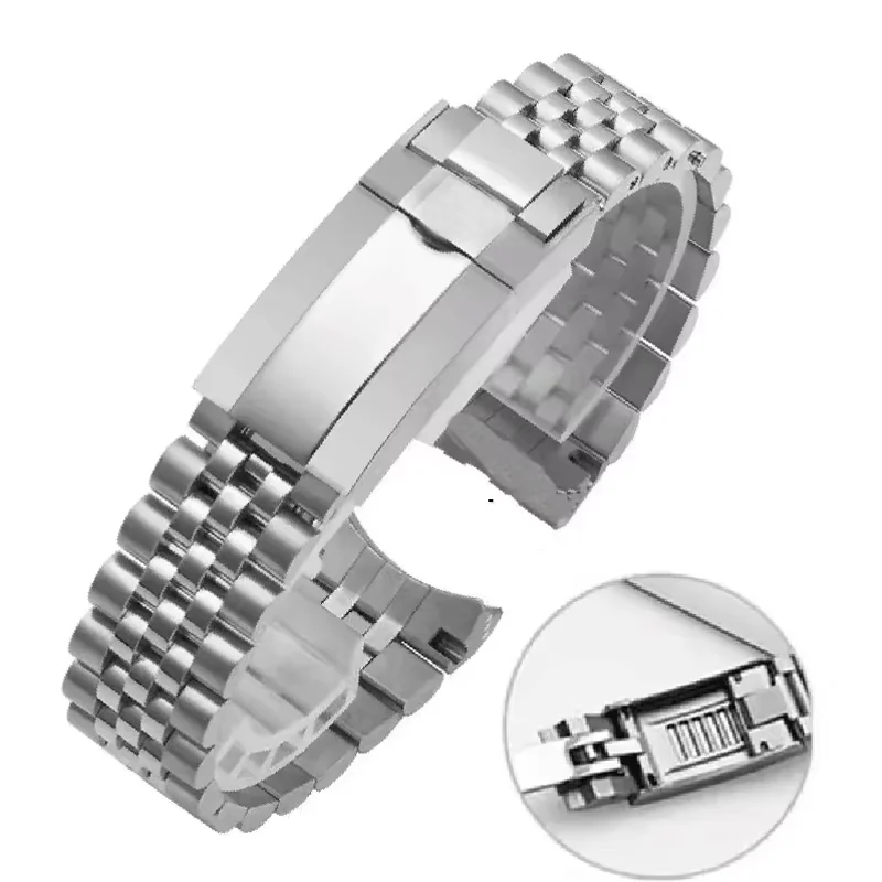 Jubilee 904 Armband für Rolex Sub GMT Yacht Daytona Herrenarmband Luxusuhrenkette Mod Teile Ersatzzubehör 20 mm 21 mm