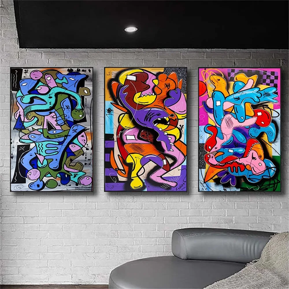 

Abstract Female Picasso Poster Graffiti Figure Canvas Painting Print Wall Cuadros Modern Room Home Decor Nordic Wall Picture
