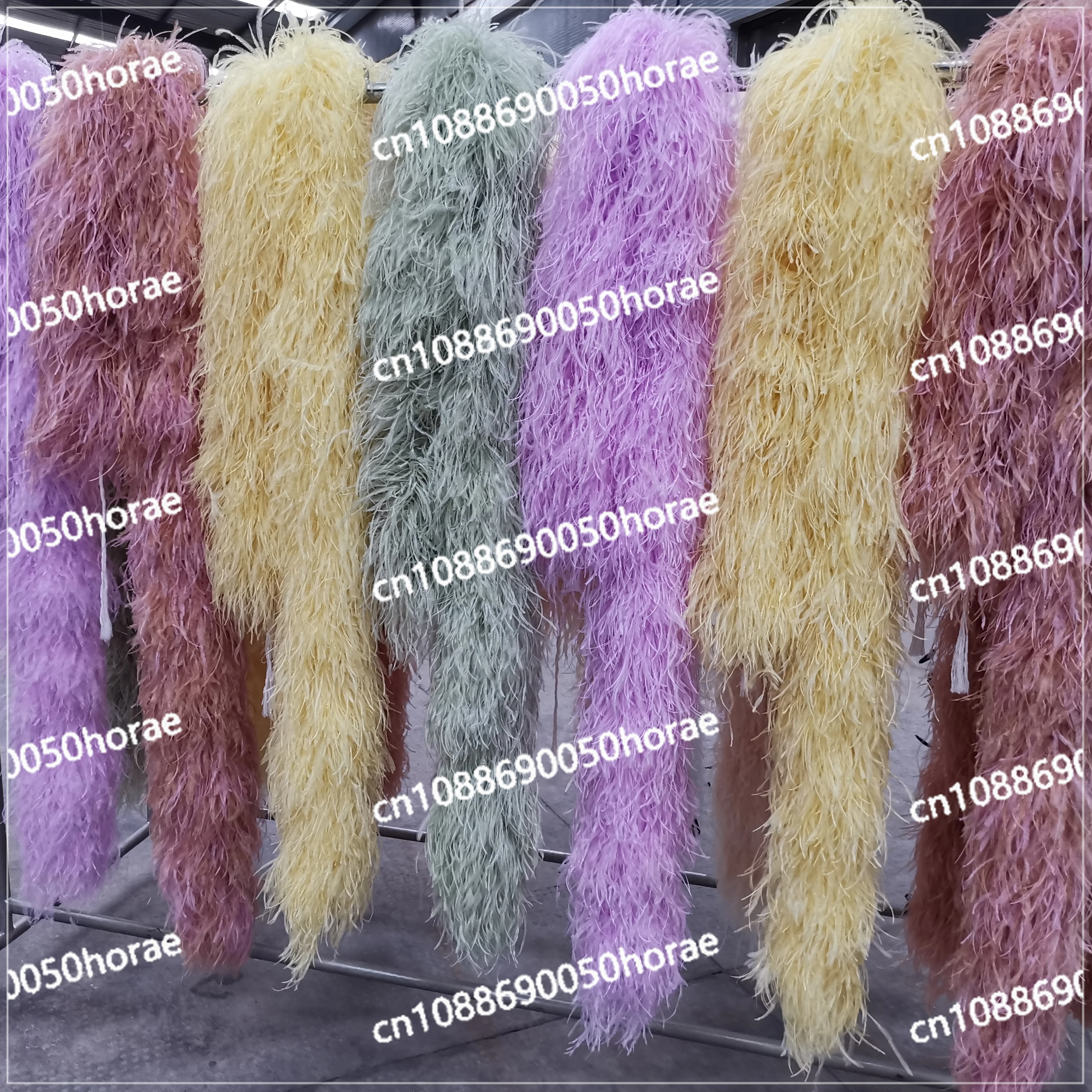 Rose Scarf Colorful Ostrich Feather Boa for Home Party Carnival Christmas Decor DIY Craft Clothing Costume Dance Dress Accecssoy