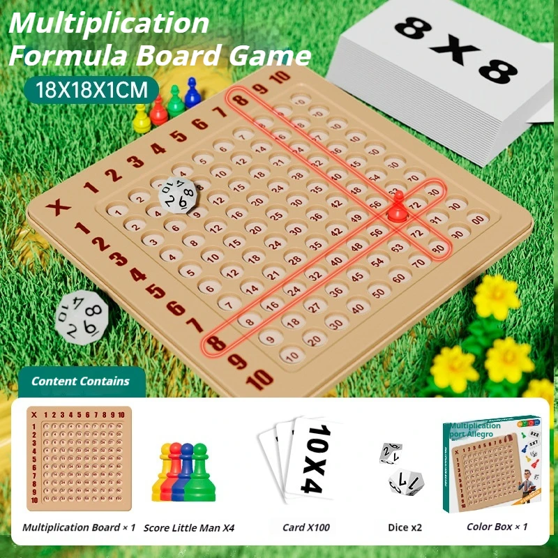 Montessori Toys Wooden Arithmetic Math Board Educational Toys For Kids Enlightenment Competitive Puzzle Kids Favor Boy Girl Gift