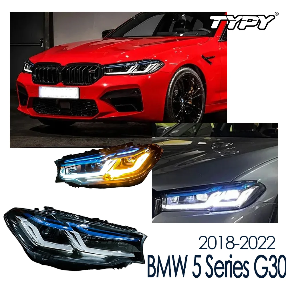 

Car Accessories For 2018-2022 BMW 5 Series G30 Headlights G38 Projector Headlight Laser Front Lamp DRL Turn Signal
