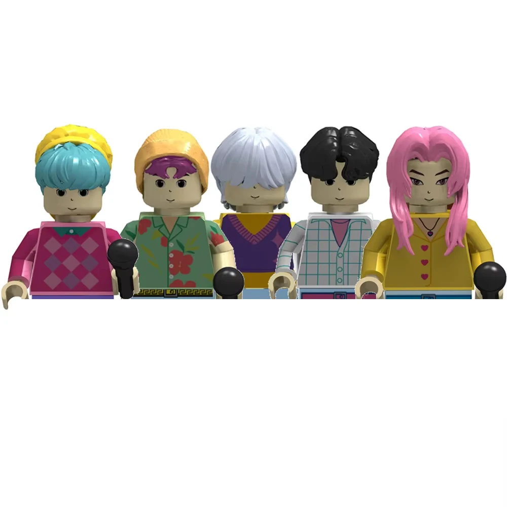 

2025 KPop Devil Hunters, мини-фигурка, строительные блоки, игрушка, периферийные устройства, украшение для стола, коллекция фигурок, игрушка, Рождественский подарок