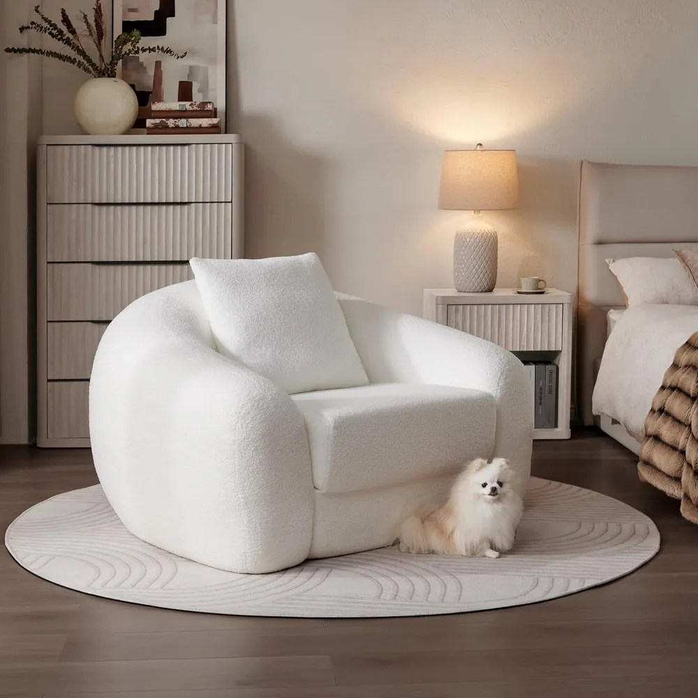 

"Futon Sofa Bed - Cloud Convertible Sleeper Chair w/ Deep Seat, Pull-Out Design"​