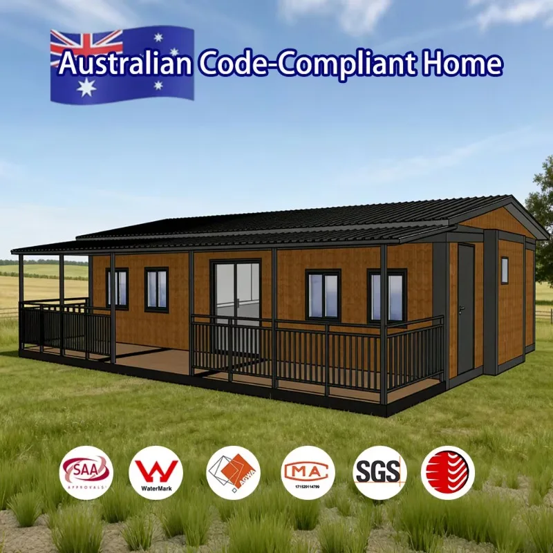 Customized Factory Wholesale Australian Standard Popular Casa Prefabricated Expandable Container House 20ft 30ft 40ft With Large