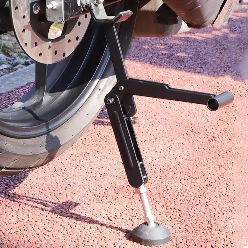 Folding Motorcycle Kickstand Modified Portable Motorcycle Jack Kickstand Wheel Support Side Stand Paddock Stable Swingarm Lift