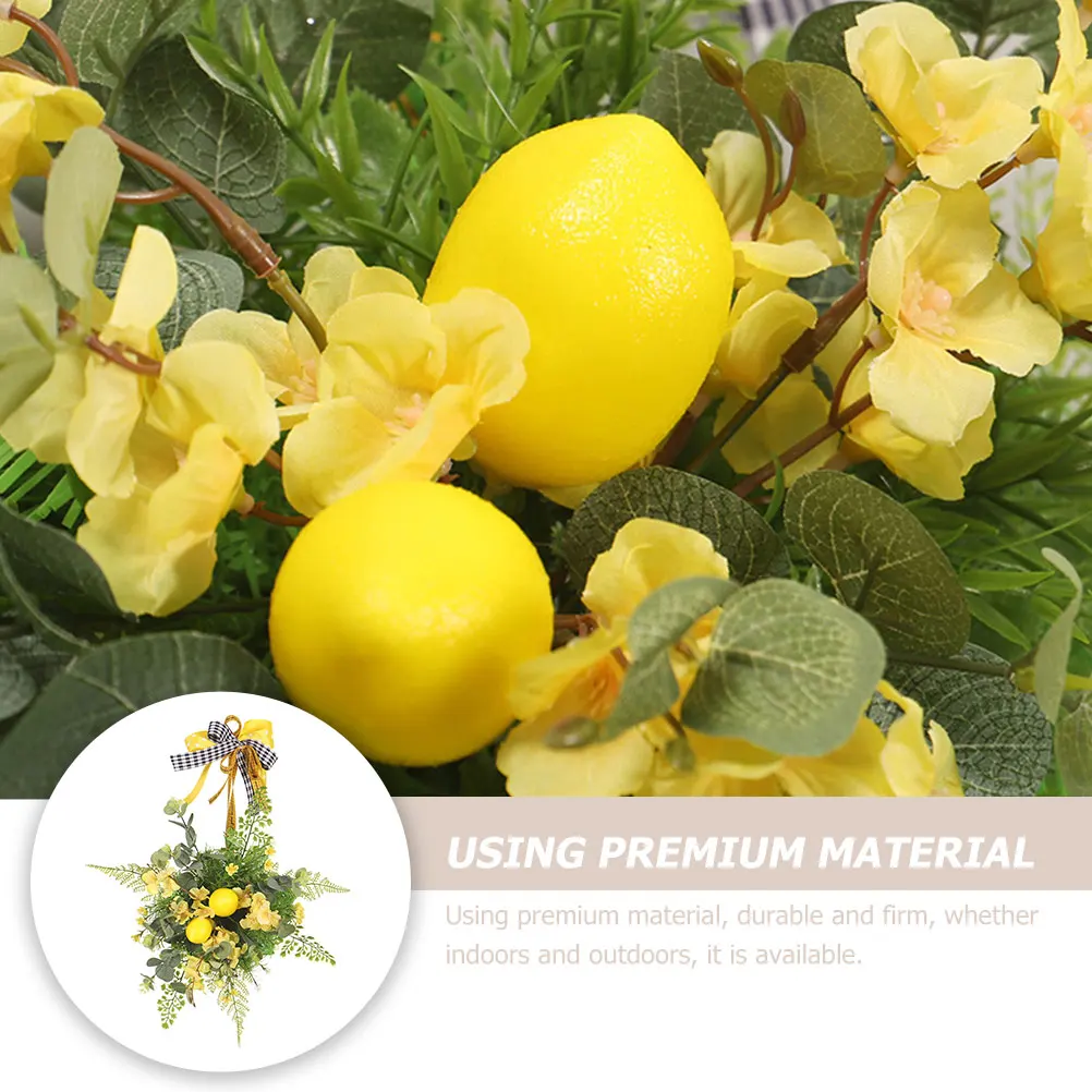 

1pcs Artificial Flower Wreath Decoration Realistic Hanging Door Flowers Summer Plastic Fall Home DecorCreative Pendant
