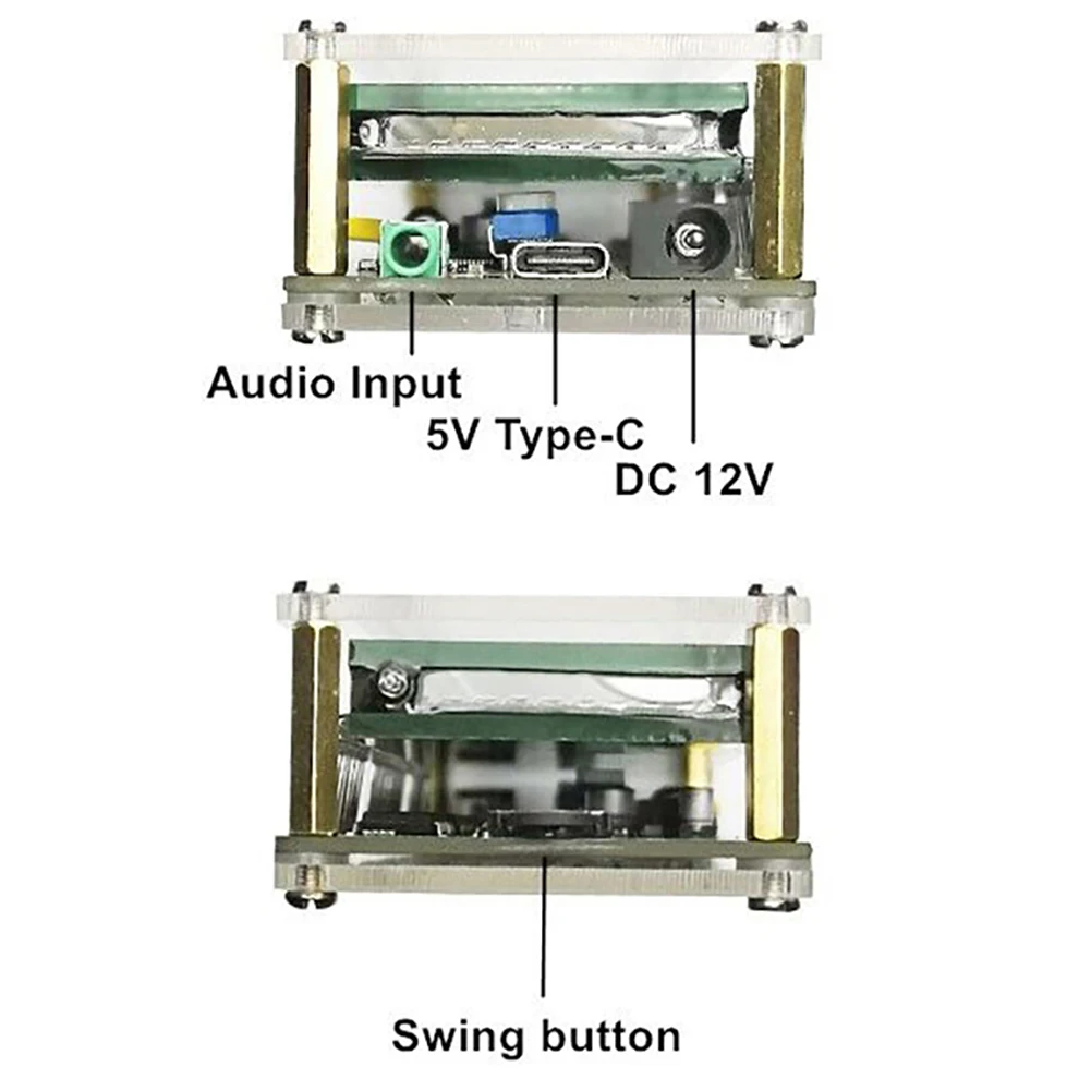 VFD2515 Audio Spectrum Analyzer  VFD Music Level Display  Suitable for 5 12V Input Upgrade your Audio Experience