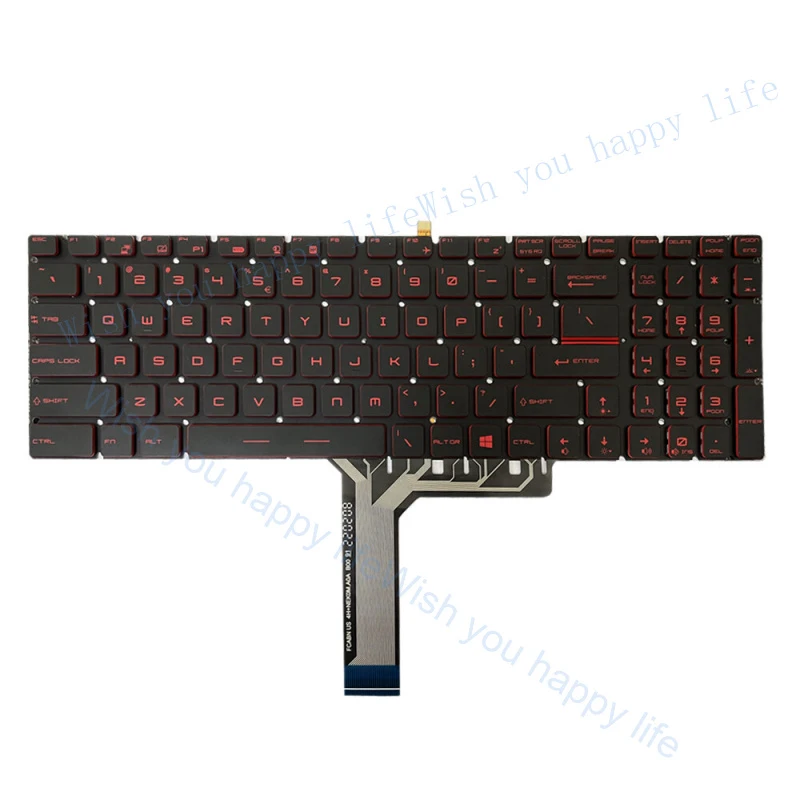 

Красная клавиатура с подсветкой TT US для MSI WS60 MS-16JB GV62VR 7RF