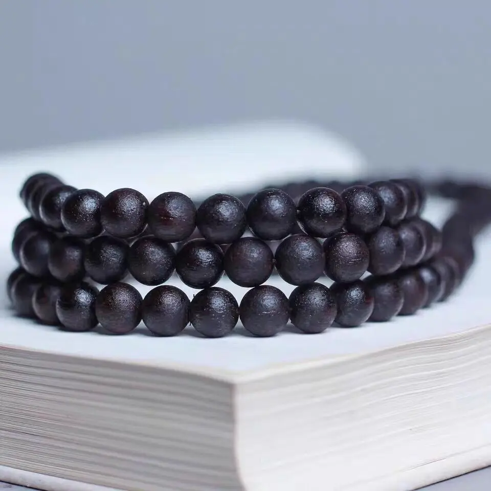 

Natural Hainan Jiangzhen Xiang Men And Women's Couple's Buddha Beads Bracelet Rosary Milk Flower Medicine Fragrance Hand String