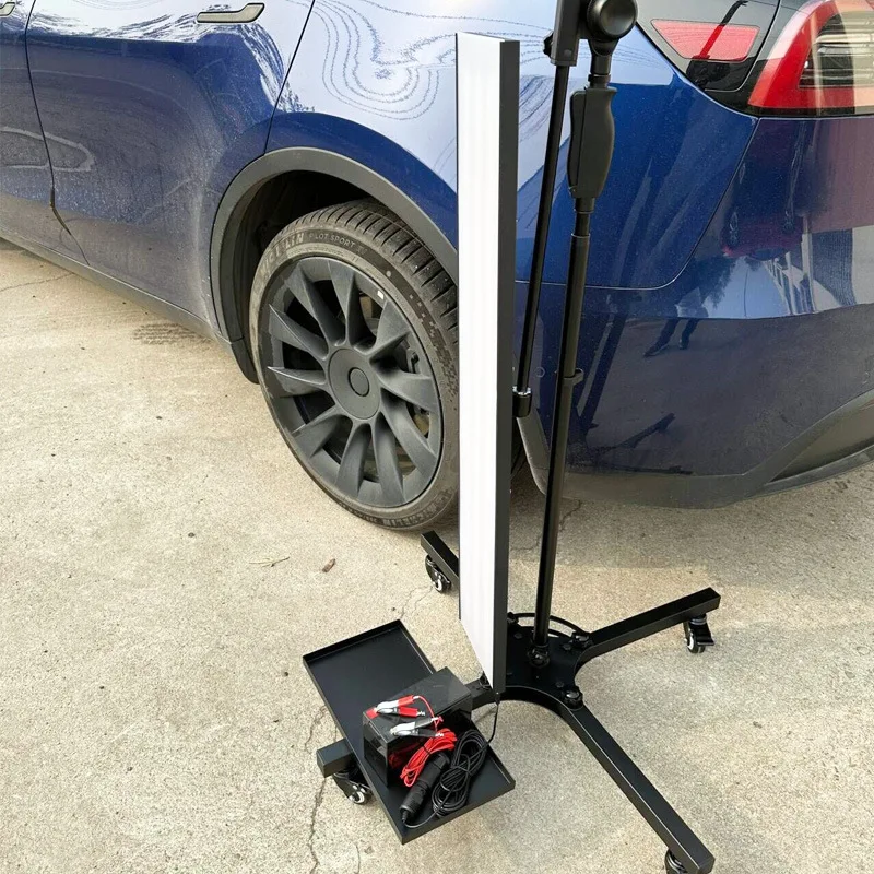 Upgrade The Four-wheel Landing Bracket, Six Color Adjustable Large Leveling Light, and Detect Dents in Car Repair Accessories