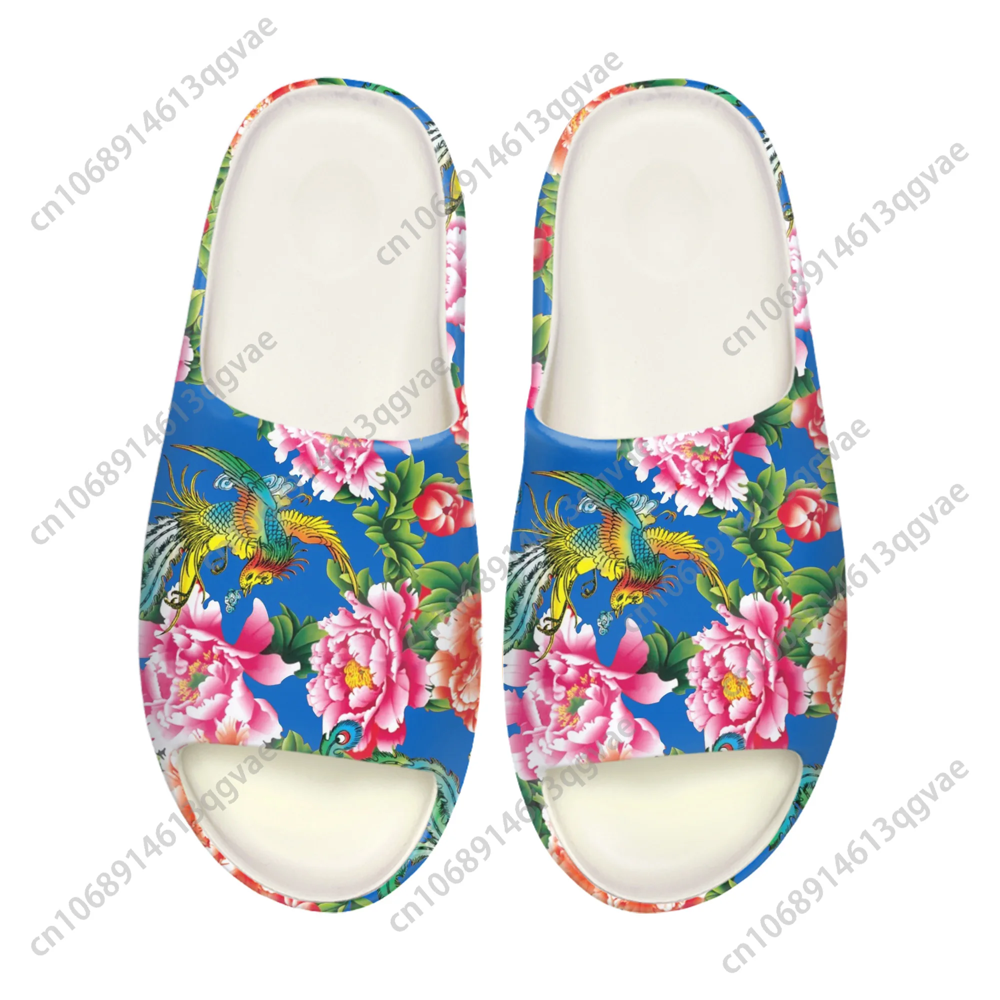 Northeast Big Flower Soft Sole Sllipers Home Clogs Customized Water Shoes Mens Womens Teenager Stepping on Shit Beach Sandals