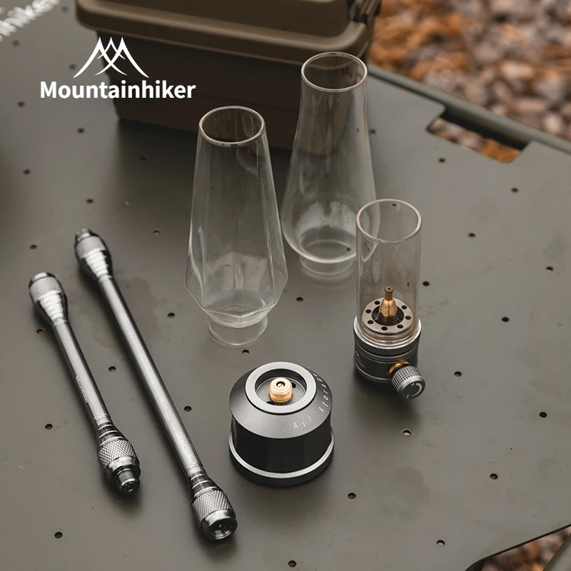 MOUNTAINHIKER Outdoor Gas Light Set Picnic Camping Retro Decorative Ambience Light Creative Desktop Bedside Gas Light