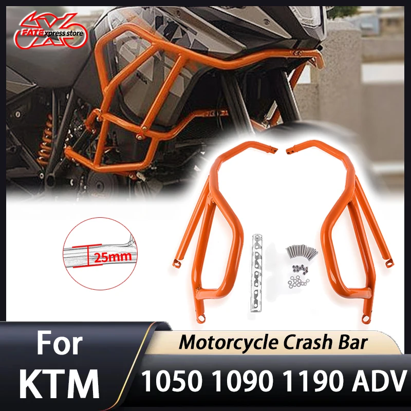 Para ktm 1050 1090 1190 adv aventura r guarda motor crash bar stung gaiola motocicleta estrada pára-choques