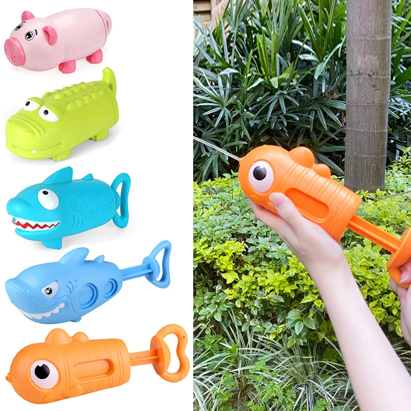 Juguetes encantadores y juguetes para juegos de ducha y piscina, cocodrilo extraíble con rociador de agua, tiburón, lechón.