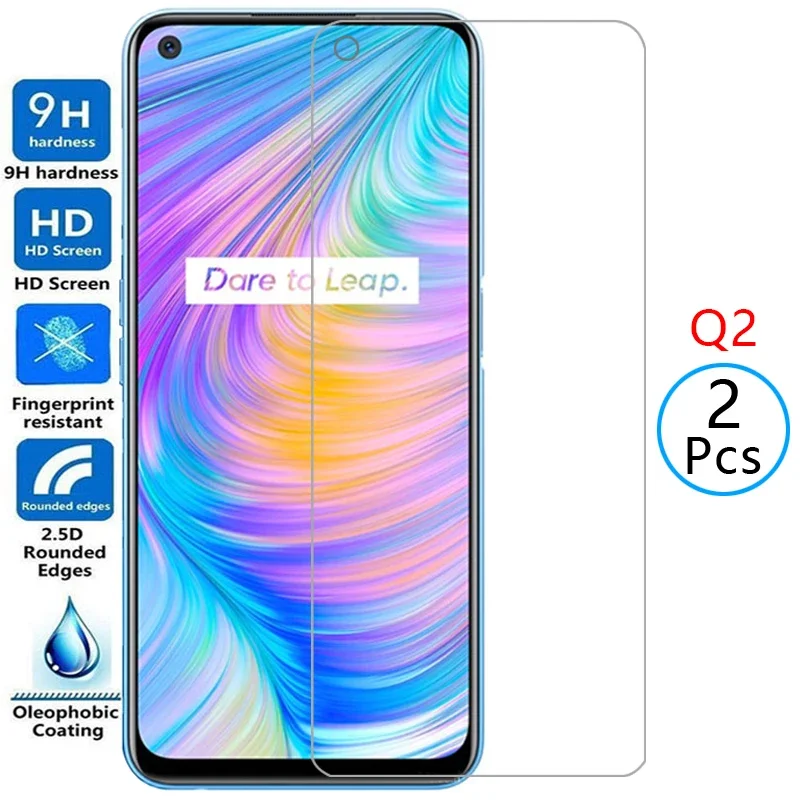 واقي شاشة من الزجاج المقسى لهاتف Realme q2 pro على Realmeq2 Realmi q 2 2q q2pro فيلم reame relme ralme Real me mi #1